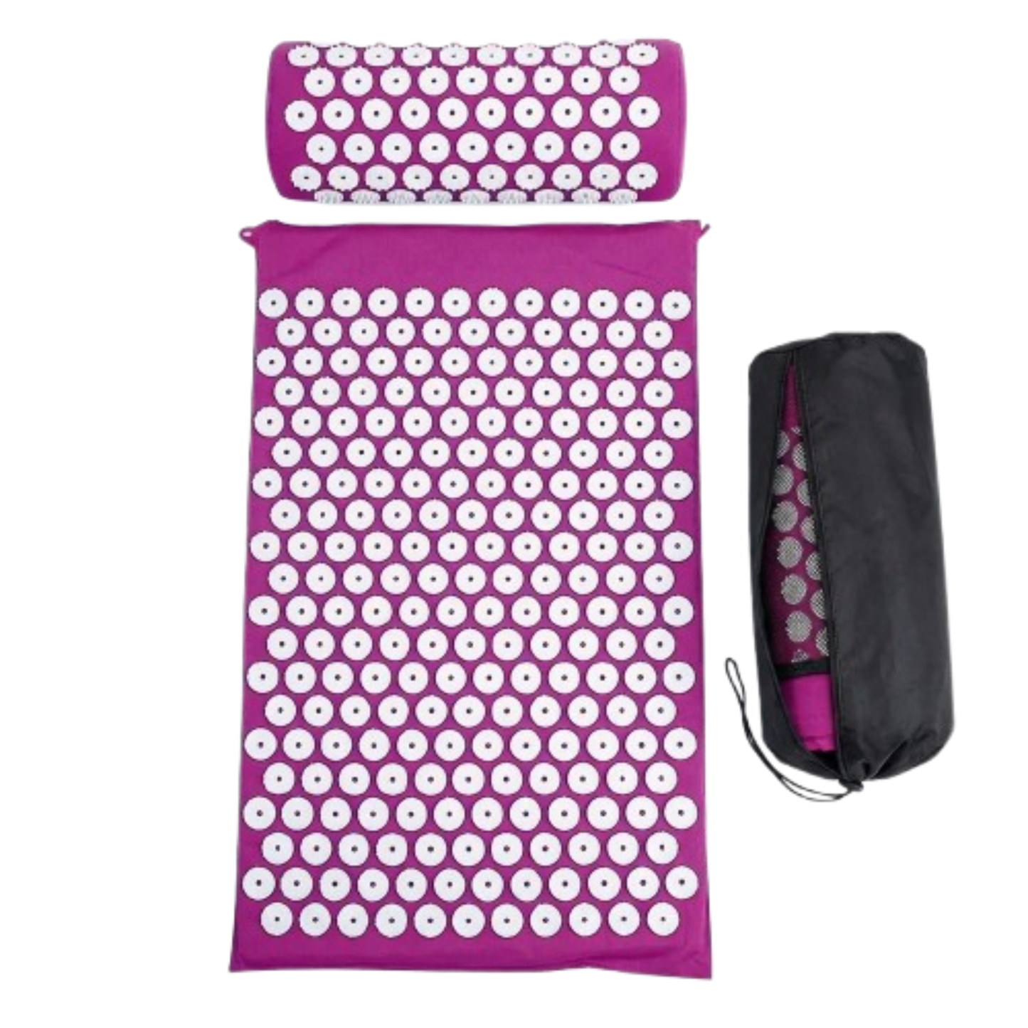 Tapis d'Acupression Anti-Douleur — Kit Dos & Nuque avec Coussin Inclus
