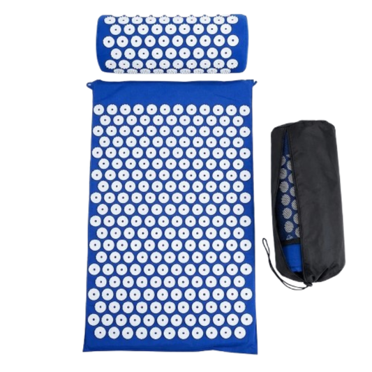 Tapis d'Acupression Anti-Douleur — Kit Dos & Nuque avec Coussin Inclus